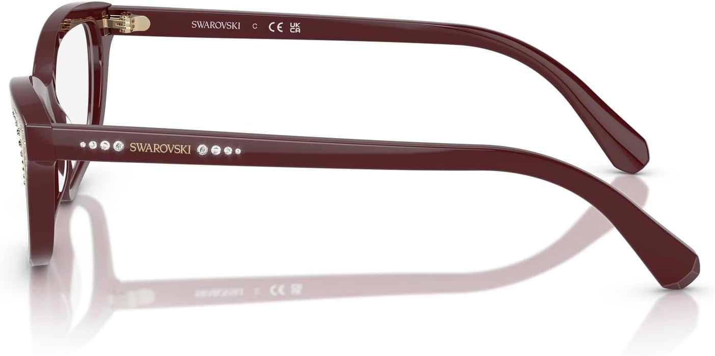 image:imageSwarovski Womens Sk2034 Square Prescription Eyewear FramesBlueDemo Lens
