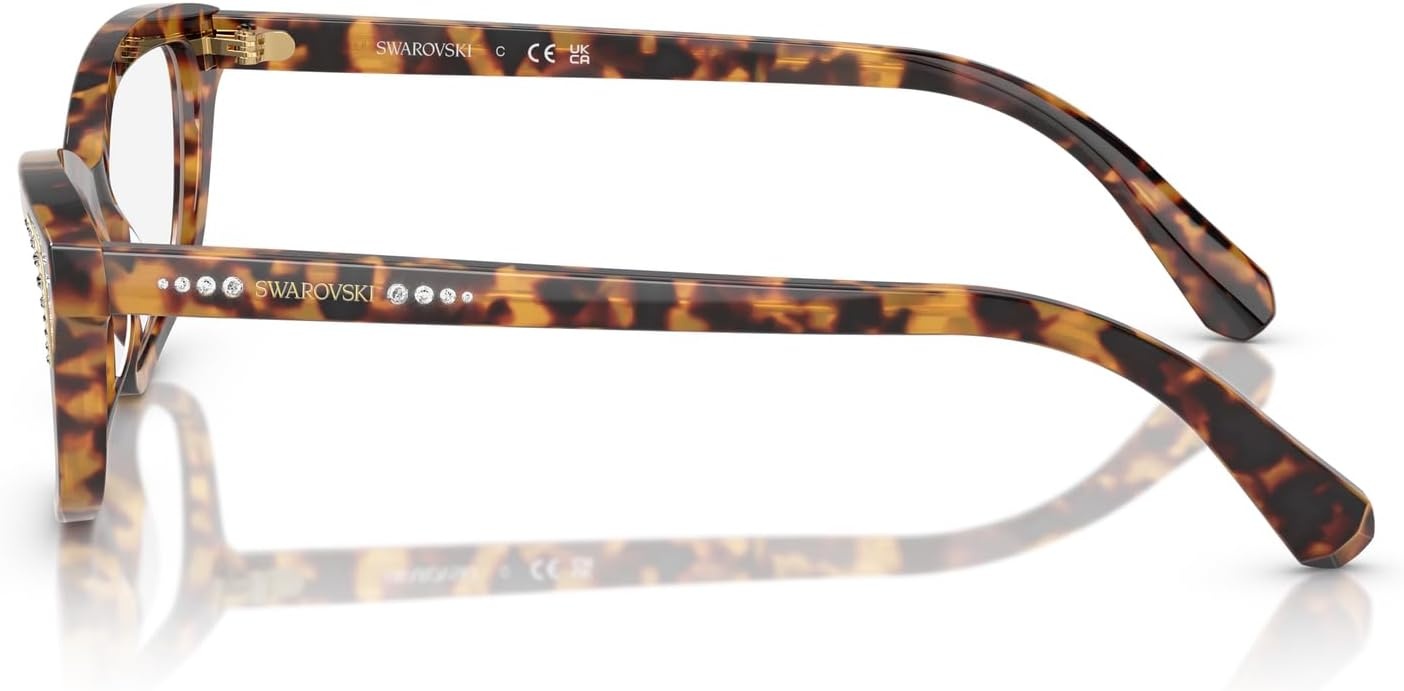 image:imageSwarovski Womens Sk2034 Square Prescription Eyewear FramesBurgundyDemo Lens