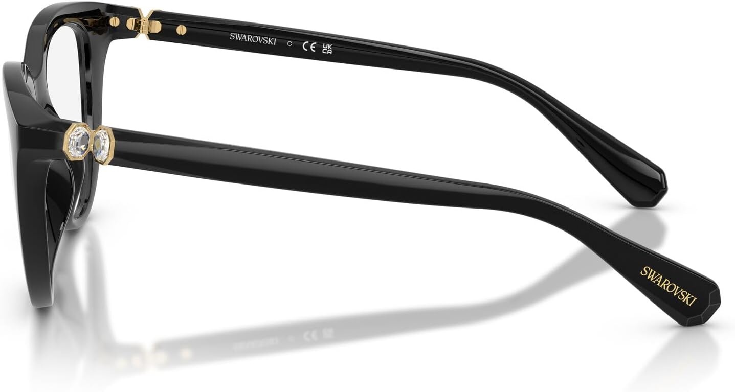 image:imageSwarovski Womens Sk2052 Cat Eye Prescription Eyewear FramesBlackDemo Lens