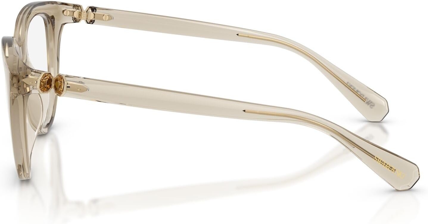 image:imageSwarovski Womens Sk2052 Cat Eye Prescription Eyewear FramesTransparent BeigeDemo Lens