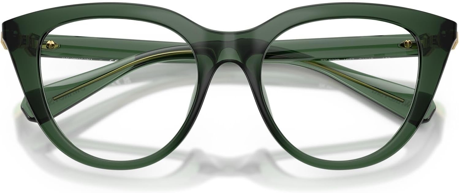 image:imageSwarovski Womens Sk2052 Cat Eye Prescription Eyewear FramesTransparent GreenDemo Lens