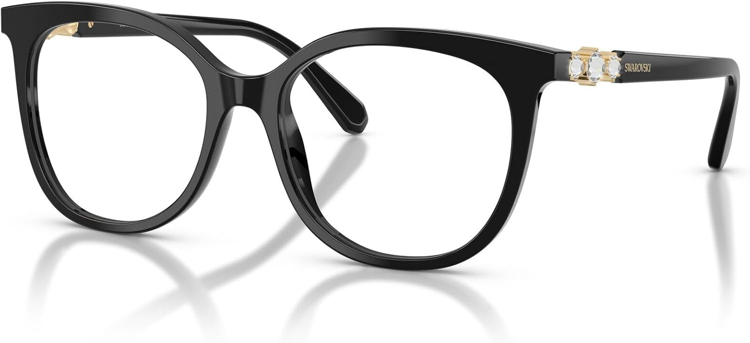 image:imageSwarovski Womens Sk2055 Round Prescription Eyewear FramesBlackDemo Lens