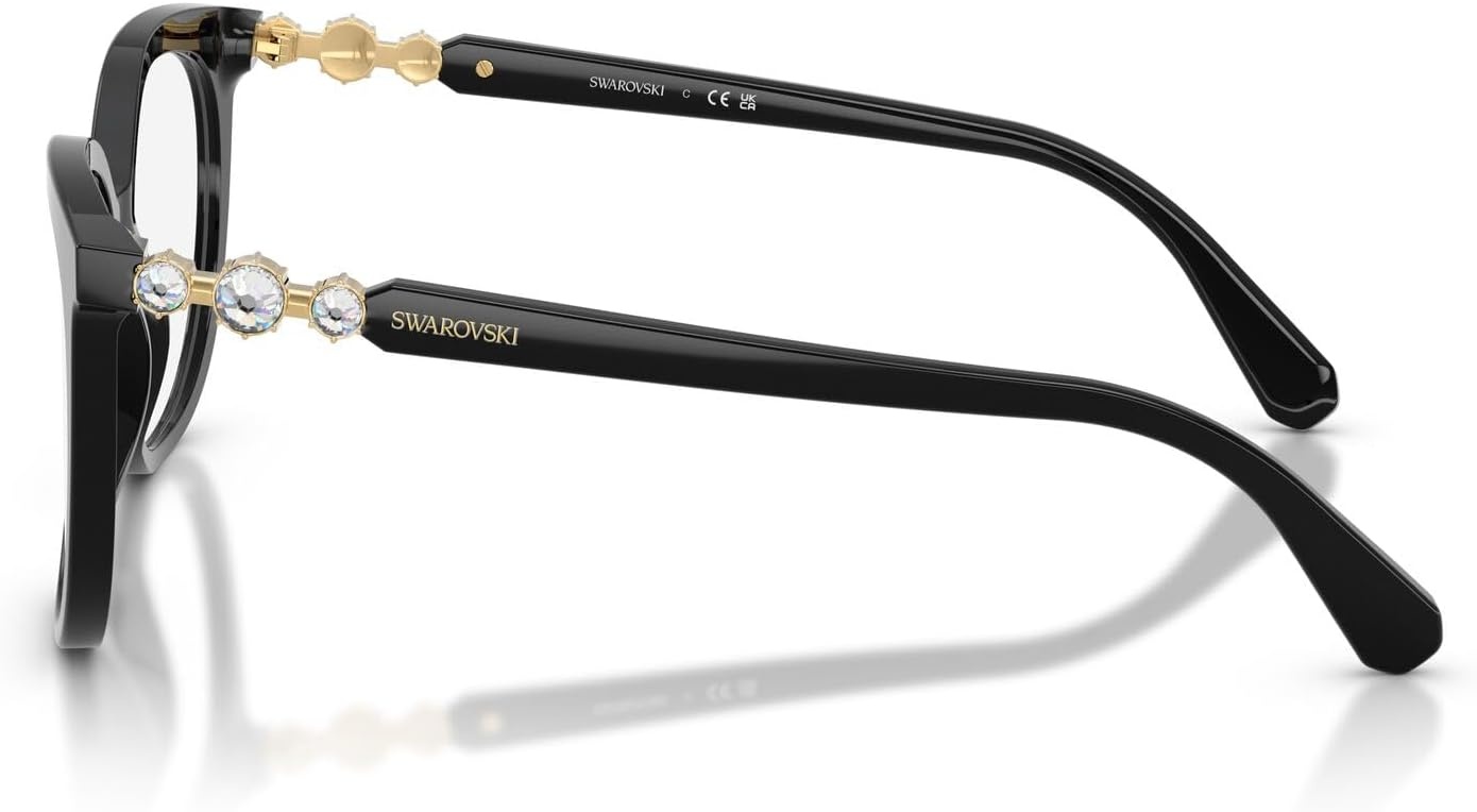 image:imageSwarovski Womens Sk2055 Round Prescription Eyewear FramesBlackDemo Lens