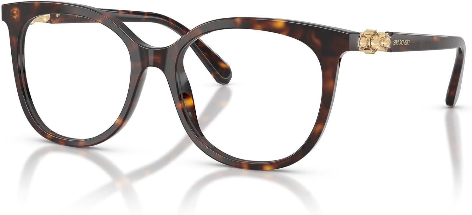 image:imageSwarovski Womens Sk2055 Round Prescription Eyewear FramesHavanaDemo Lens