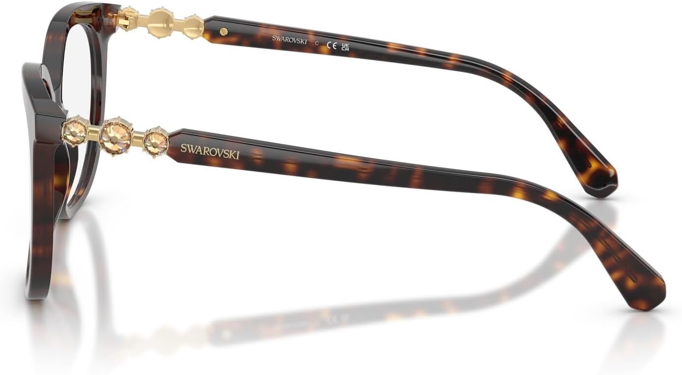 image:imageSwarovski Womens Sk2055 Round Prescription Eyewear FramesHavanaDemo Lens