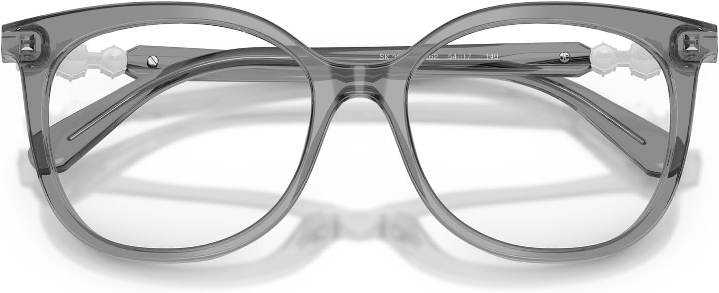 image:imageSwarovski Womens Sk2055 Round Prescription Eyewear FramesTransparent GreyDemo Lens