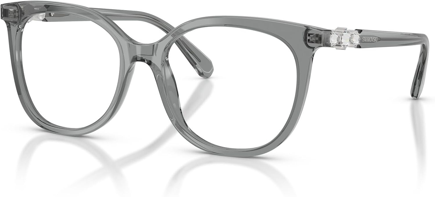 image:imageSwarovski Womens Sk2055 Round Prescription Eyewear FramesTransparent GreyDemo Lens