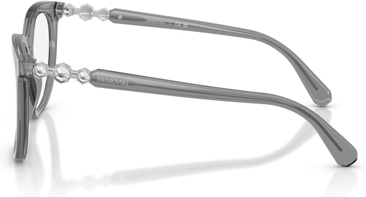 image:imageSwarovski Womens Sk2055 Round Prescription Eyewear FramesTransparent GreyDemo Lens