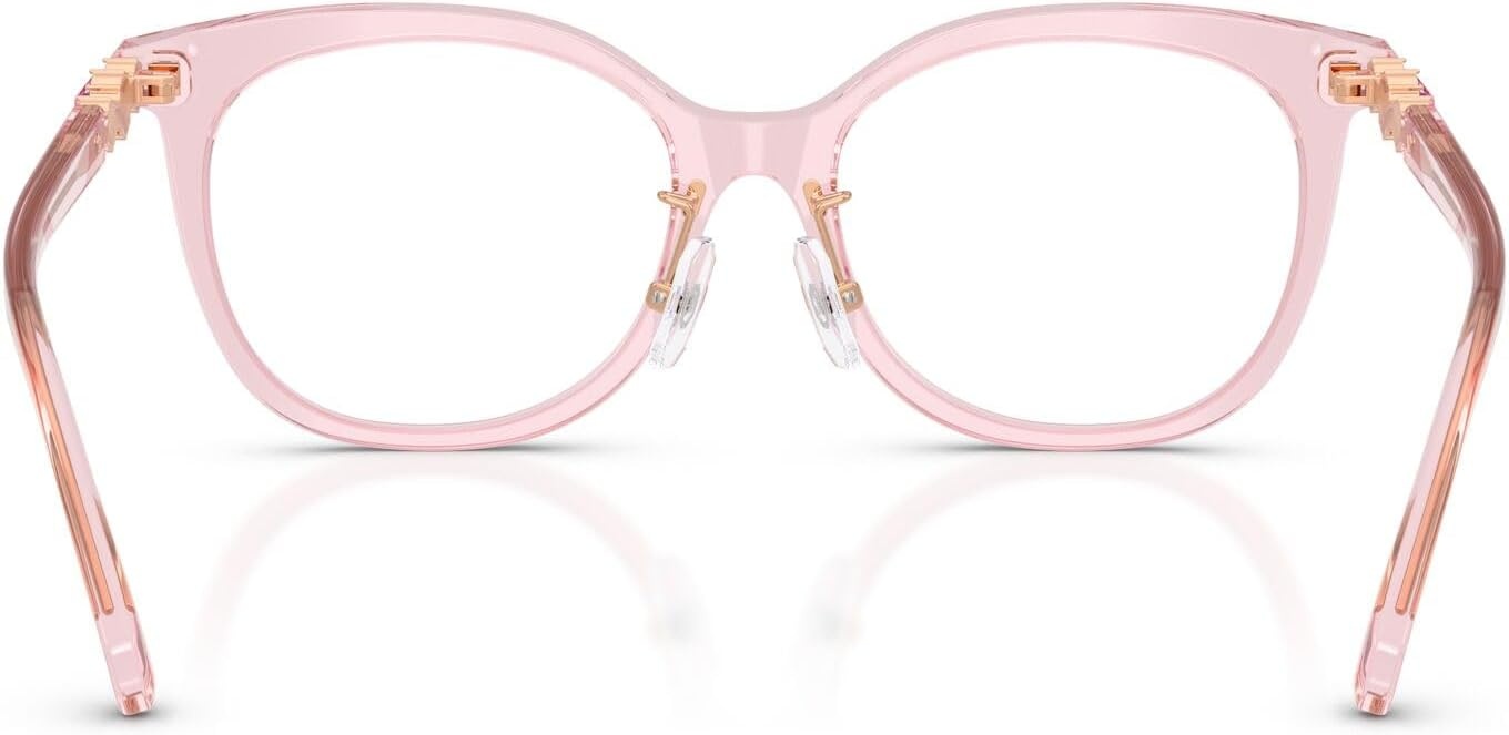 image:imageSwarovski Womens Sk2055f Low Bridge Fit Round Prescription Eyewear FramesTransparent PinkDemo Lens
