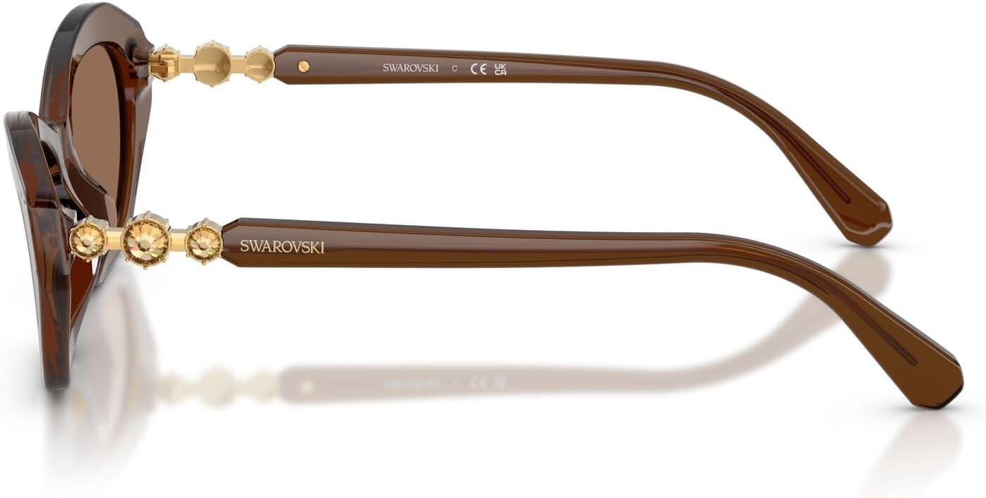 image:imageSwarovski Womens Sk6048Transparent BrownDark Brown