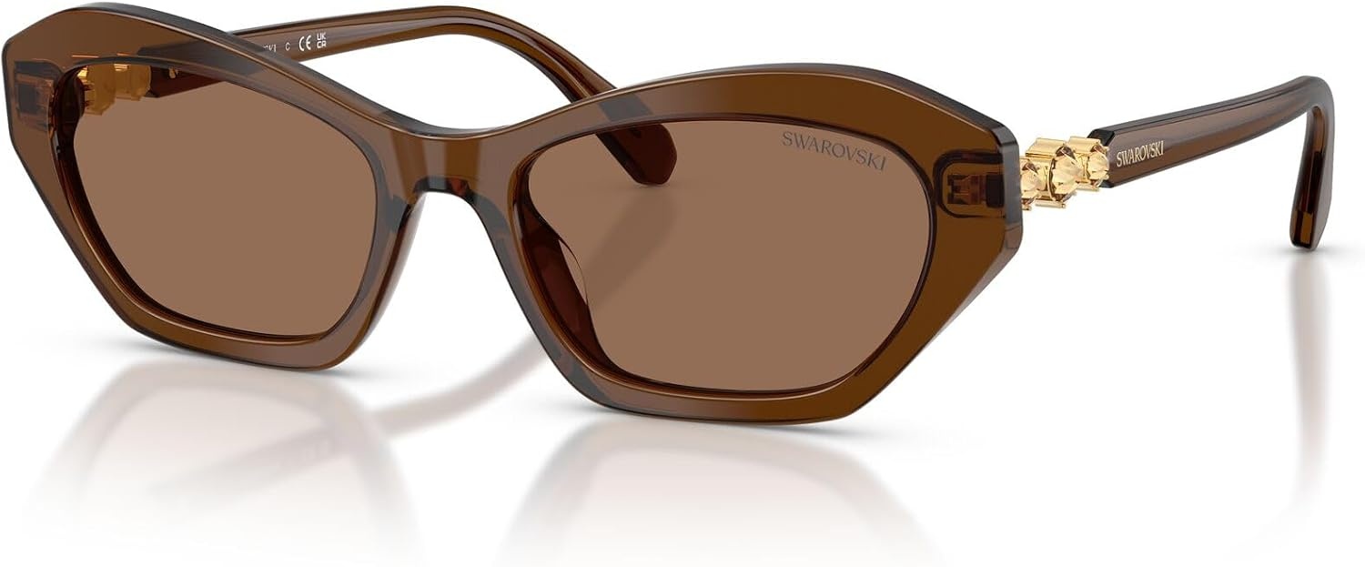 image:imageSwarovski Womens Sk6048Transparent BrownDark Brown