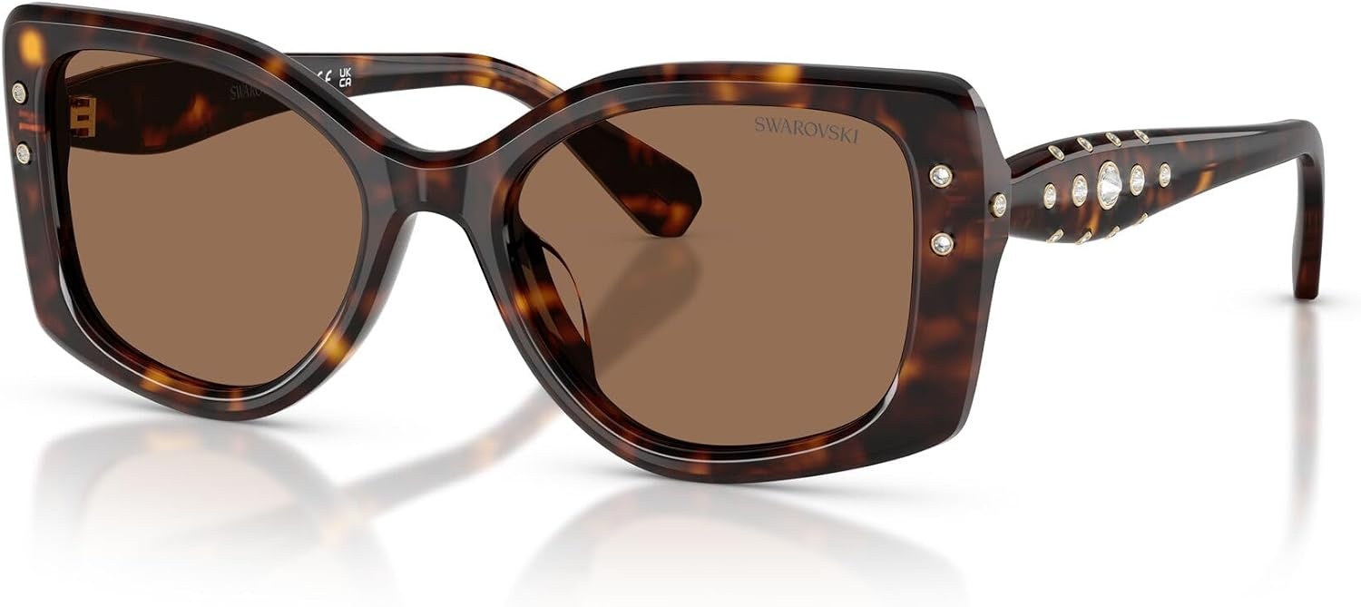 image:imageSwarovski Womens Sk6058u Universal FitHavanaDark Brown