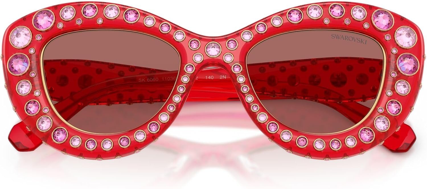 image:imageSwarovski Womens Sk6060Transparent RedDark Violet