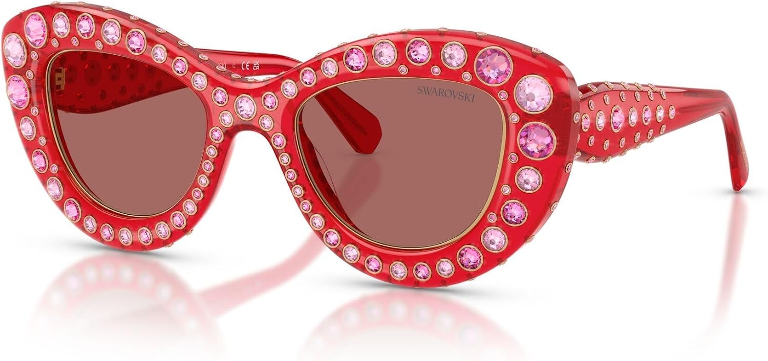 image:imageSwarovski Womens Sk6060Transparent RedDark Violet