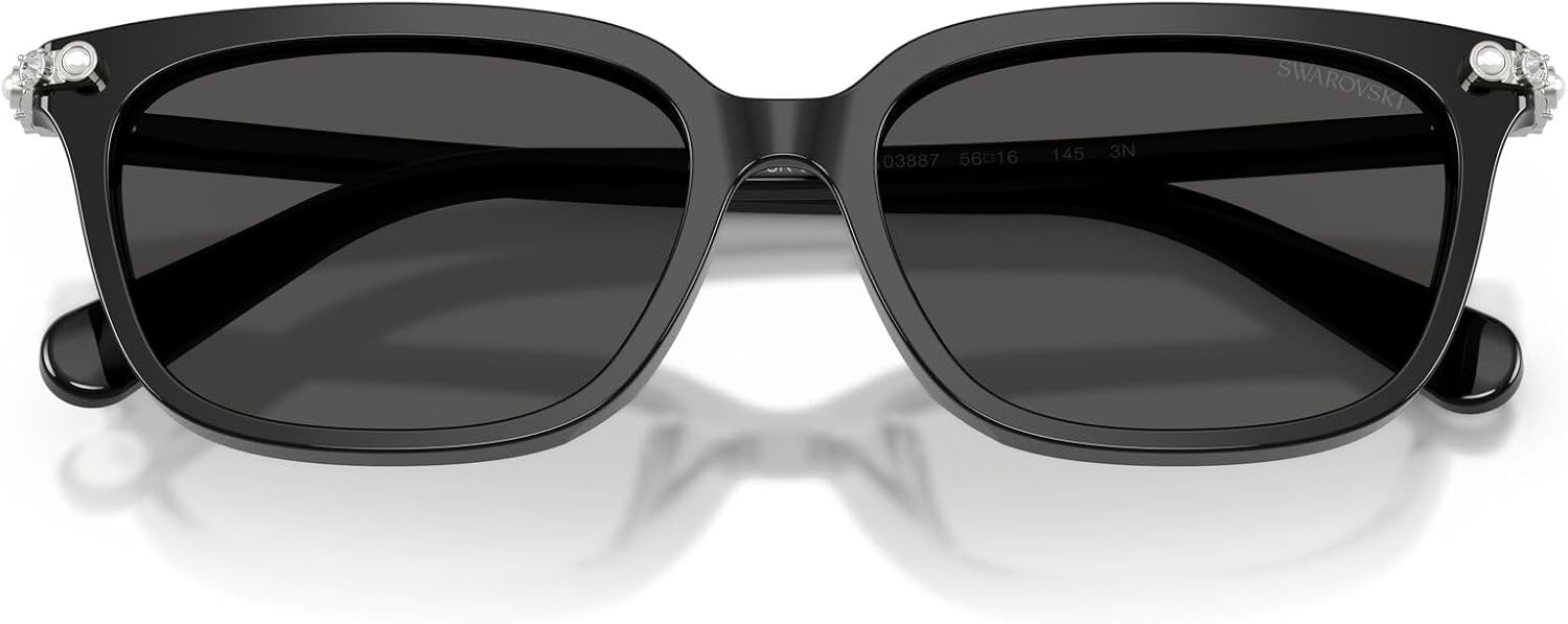 image:imageSwarovski Womens Sk6064d Low Bridge FitBlackDark Grey
