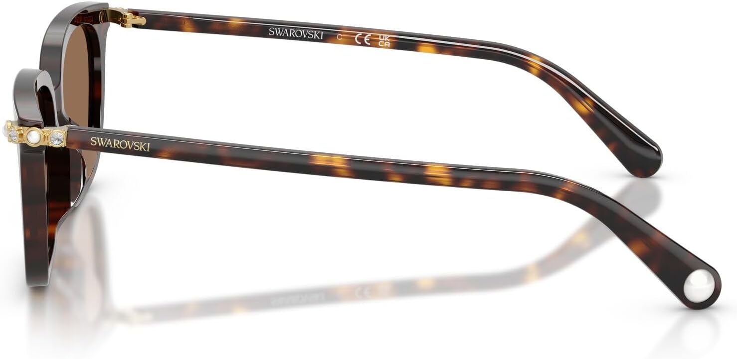 image:imageSwarovski Womens Sk6064d Low Bridge FitHavanaDark Brown
