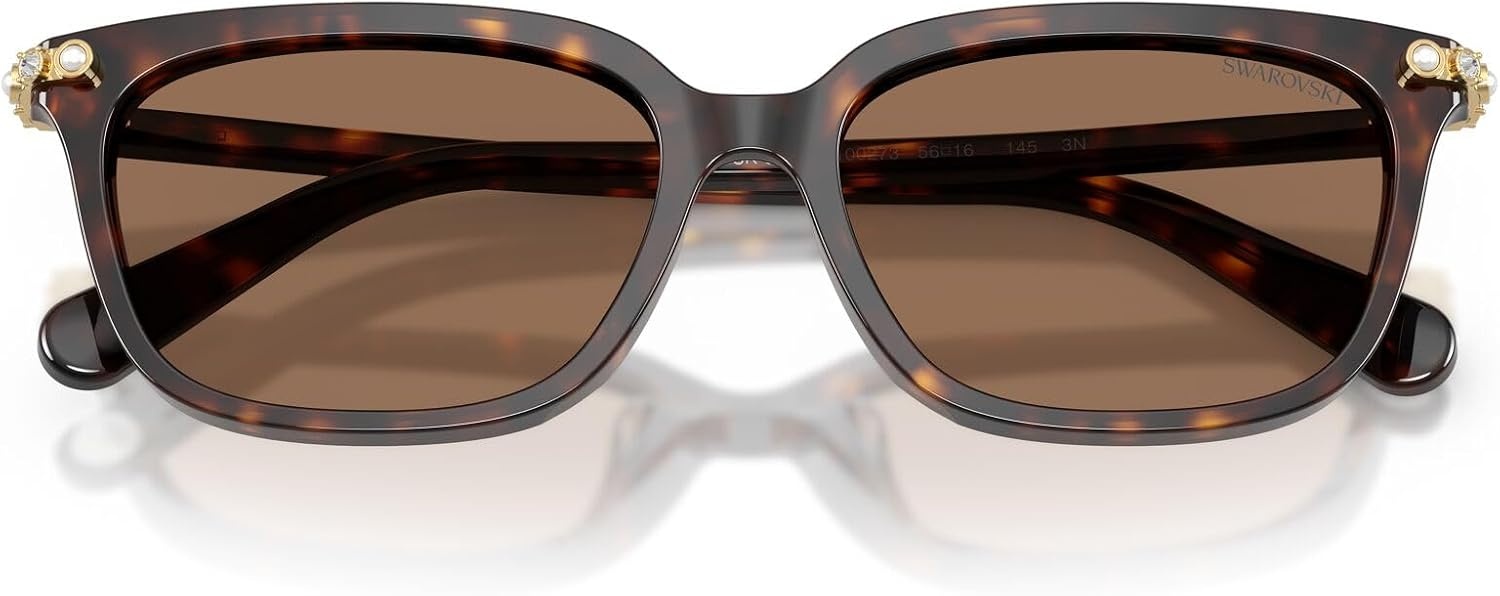 image:imageSwarovski Womens Sk6064d Low Bridge FitHavanaDark Brown