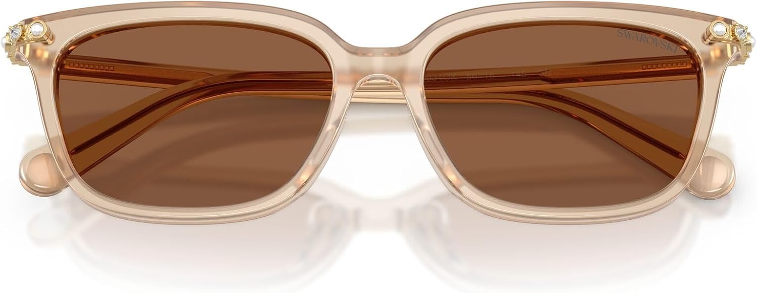 image:imageSwarovski Womens Sk6064d Low Bridge FitMilky BeigeBronze