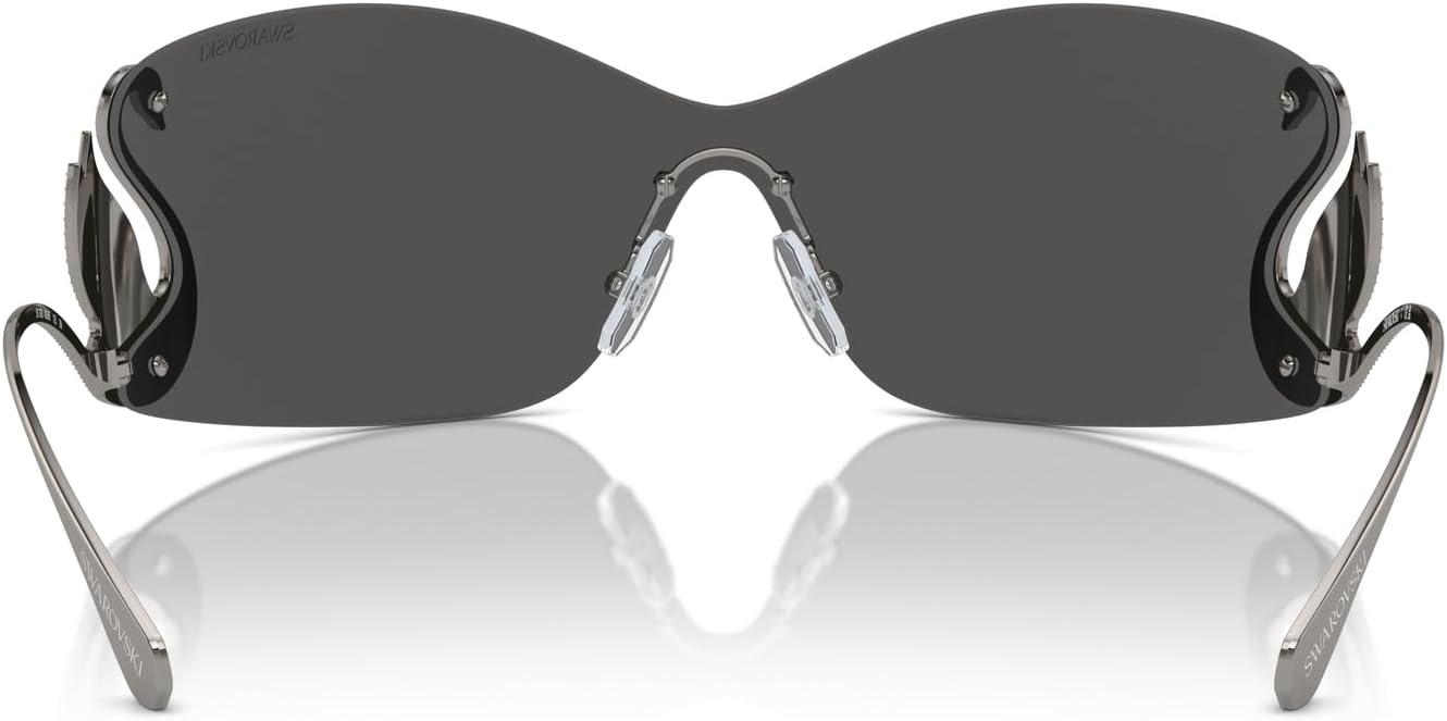 image:imageSwarovski Womens Sk7020 Oval SunglassesGunmetalDark Grey