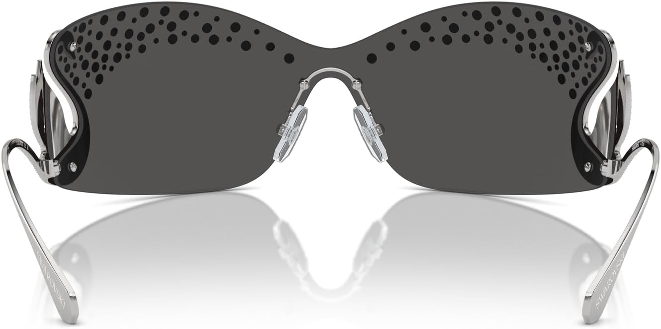 image:imageSwarovski Womens Sk7020 Oval SunglassesMilky PinkPink Mirrored Pink
