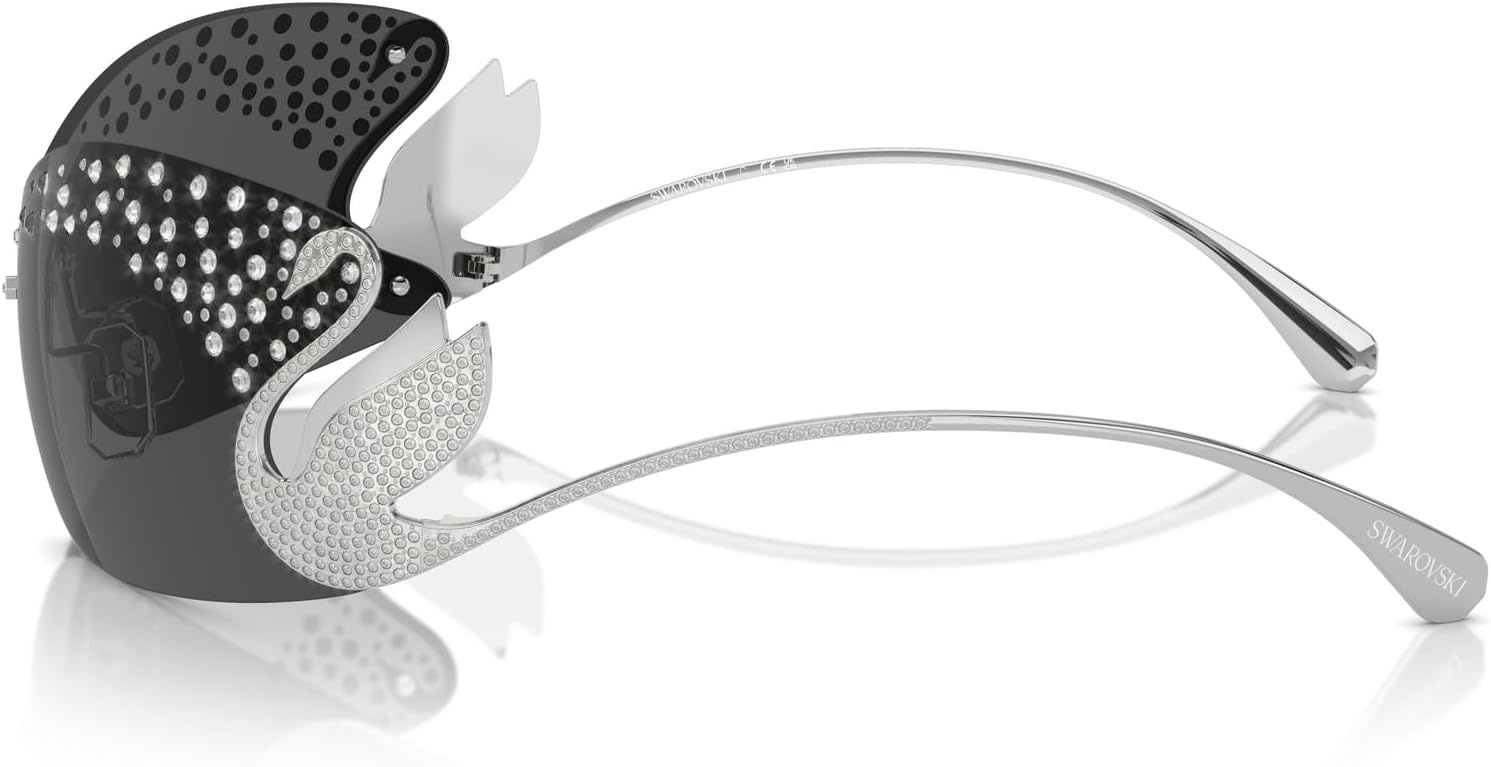 image:imageSwarovski Womens Sk7020 Oval SunglassesMilky PinkPink Mirrored Pink