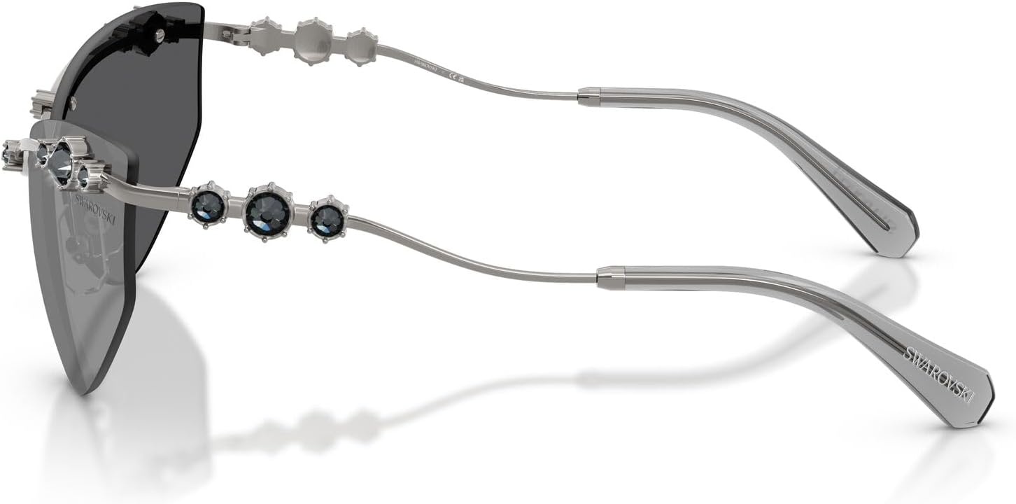image:imageSwarovski Womens Sk7039GunmetalGrey Mirrored Black