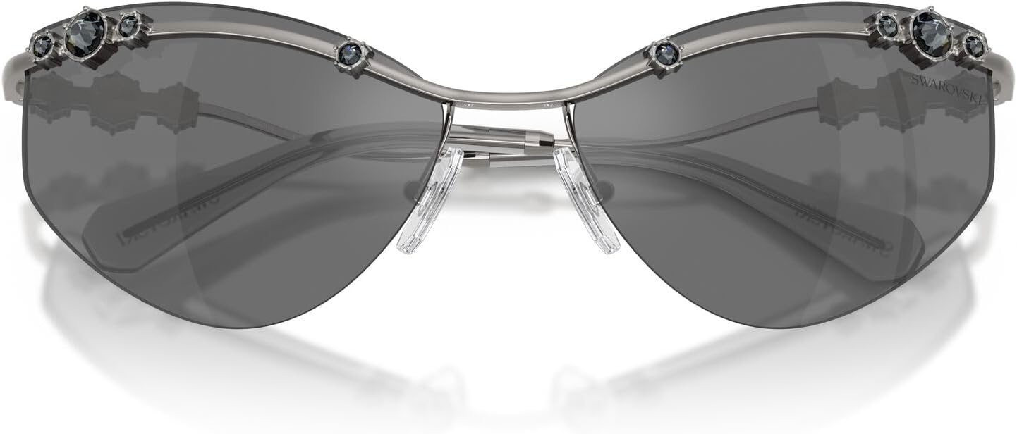 image:imageSwarovski Womens Sk7039GunmetalGrey Mirrored Black