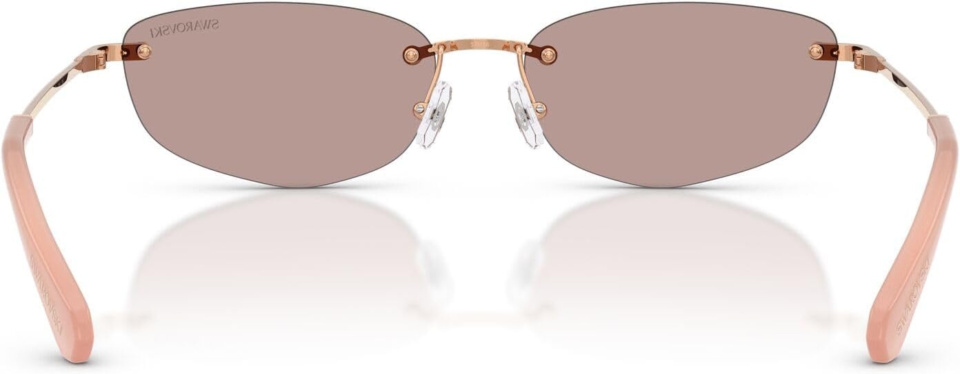 image:imageSwarovski Womens Sk7045d Low Bridge FitRose GoldLight Purple Brown
