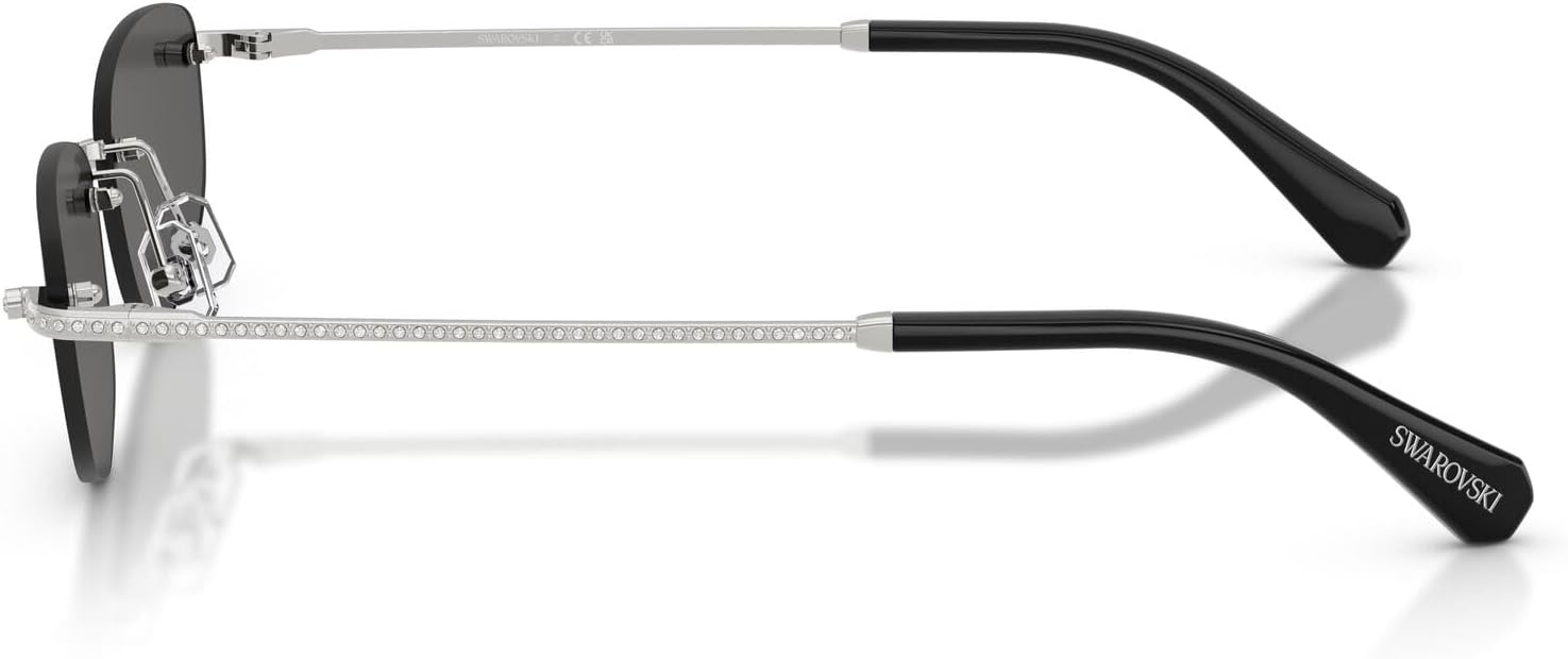 image:imageSwarovski Womens Sk7045d Low Bridge FitSilverDark Grey
