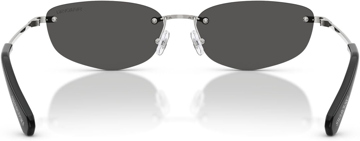 image:imageSwarovski Womens Sk7045d Low Bridge FitSilverDark Grey