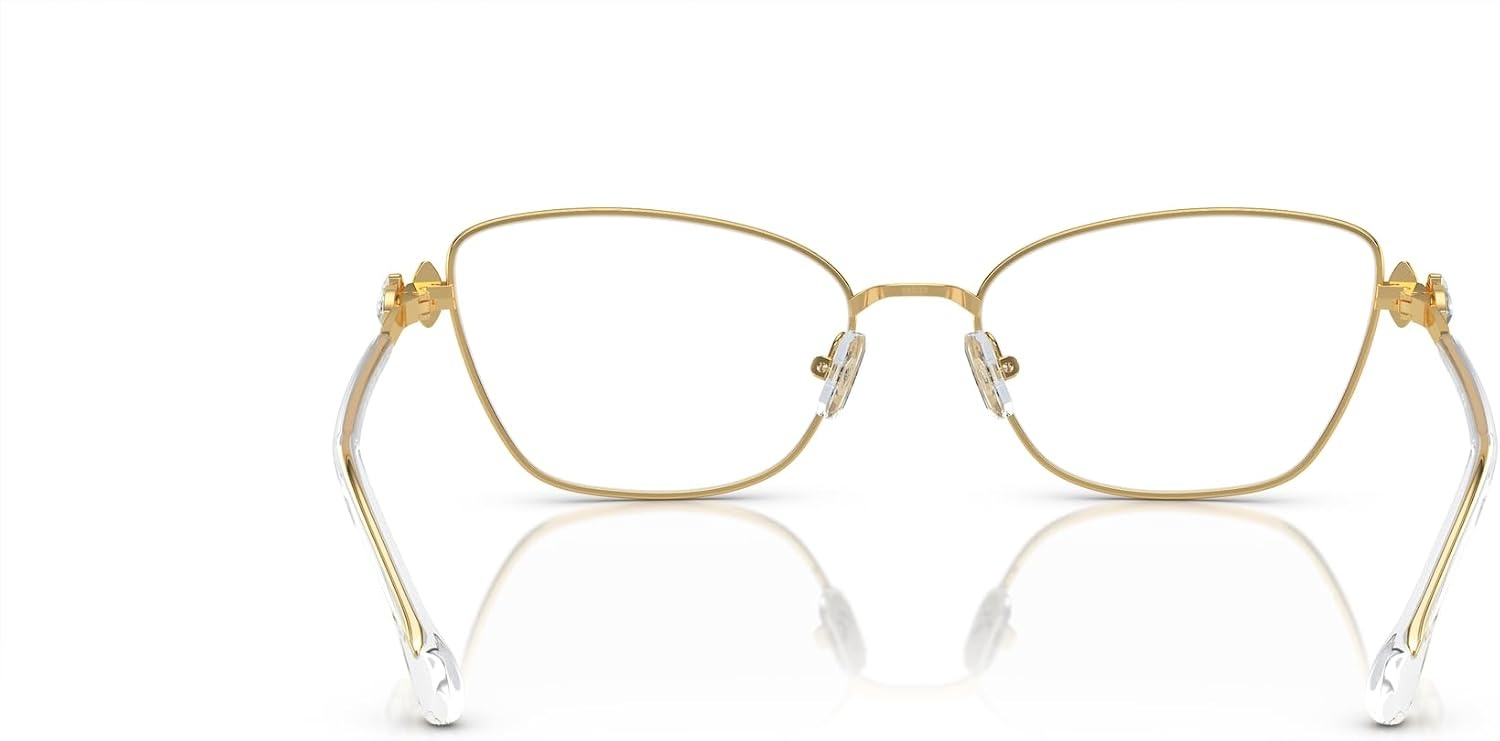 image:imageSwarovski womens Sk1006 Square Prescription Eyewear FramesGoldDemo Lens