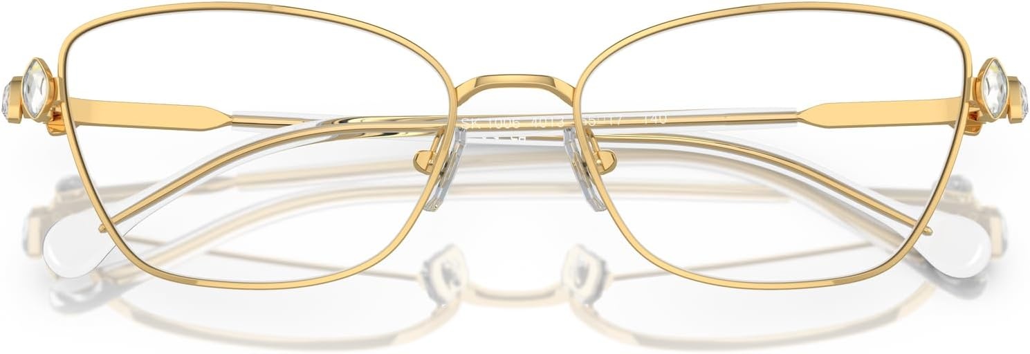 image:imageSwarovski womens Sk1006 Square Prescription Eyewear FramesGoldDemo Lens