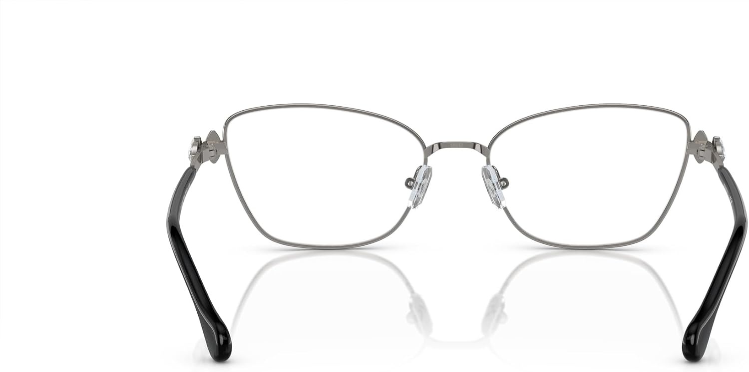image:imageSwarovski womens Sk1006 Square Prescription Eyewear FramesGunmetalDemo Lens