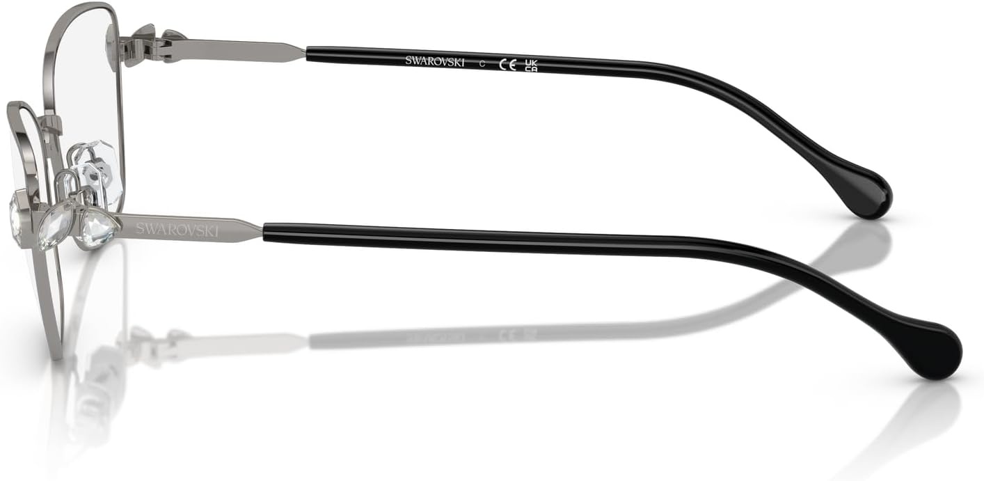 image:imageSwarovski womens Sk1006 Square Prescription Eyewear FramesGunmetalDemo Lens