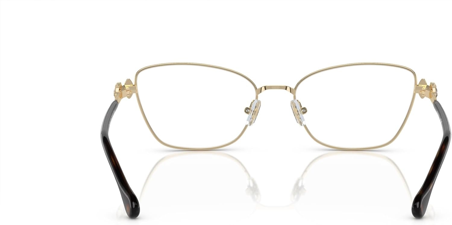 image:imageSwarovski womens Sk1006 Square Prescription Eyewear FramesPale GoldDemo Lens