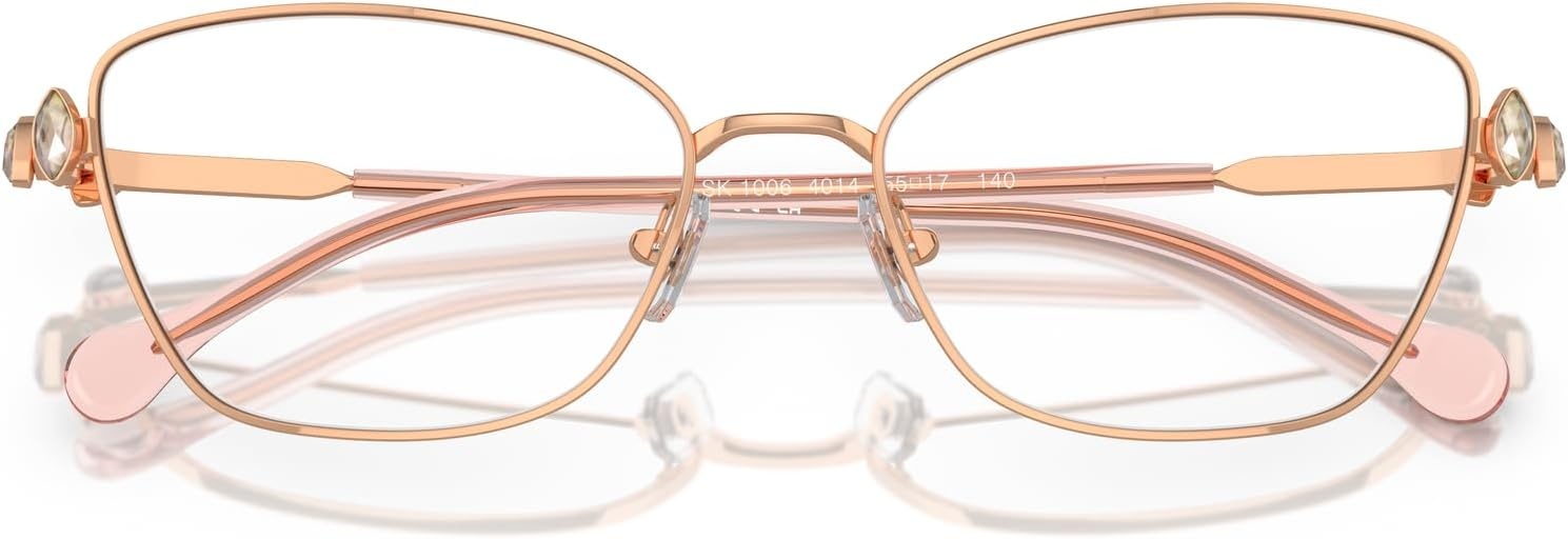 image:imageSwarovski womens Sk1006 Square Prescription Eyewear FramesRose GoldDemo Lens