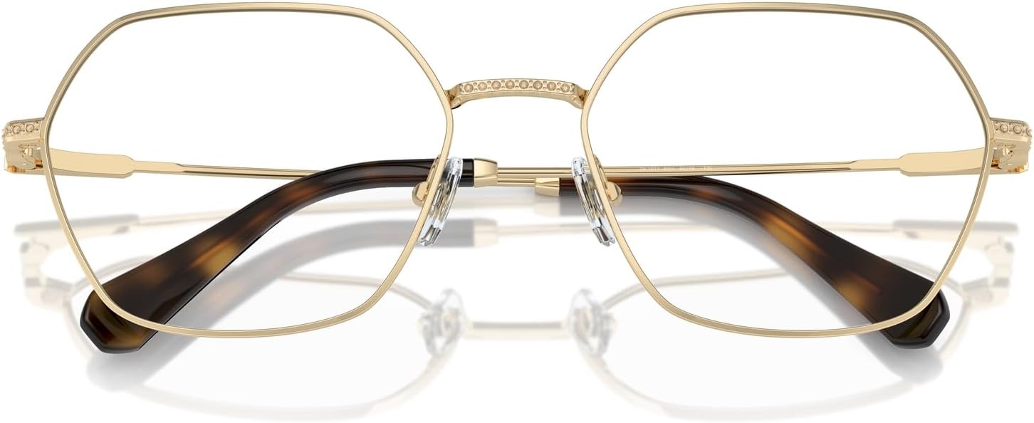 image:imageSwarovski womens Sk1011 Hexagonal Prescription Eyewear FramesPale GoldDemo Lens