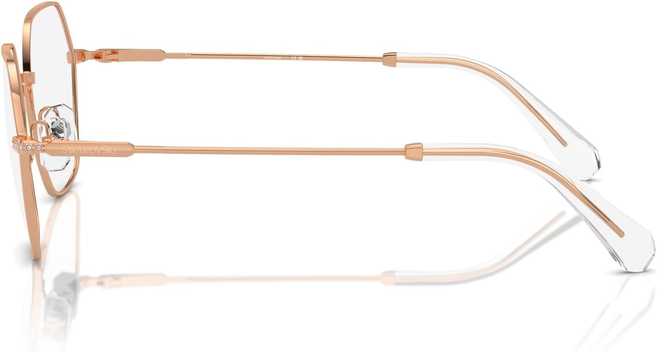 image:imageSwarovski womens Sk1011 Hexagonal Prescription Eyewear FramesRose GoldDemo Lens