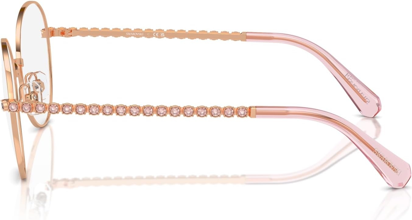 image:imageSwarovski womens Sk1013 Round Prescription Eyewear FramesRose GoldDemo Lens