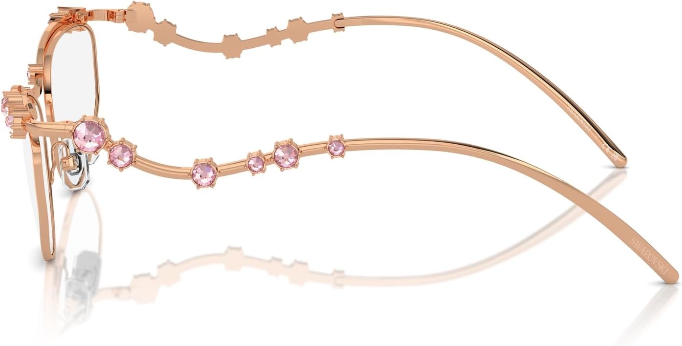 image:imageSwarovski womens Sk1015 Cat Eye Prescription Eyewear FramesRose GoldDemo Lens