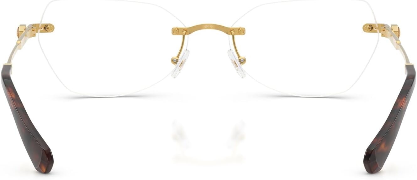 image:imageSwarovski womens Sk1031 Hexagonal Prescription Eyewear FramesDark GoldDemo Lens