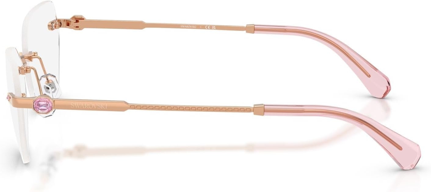 image:imageSwarovski womens Sk1031 Hexagonal Prescription Eyewear FramesRose GoldDemo Lens