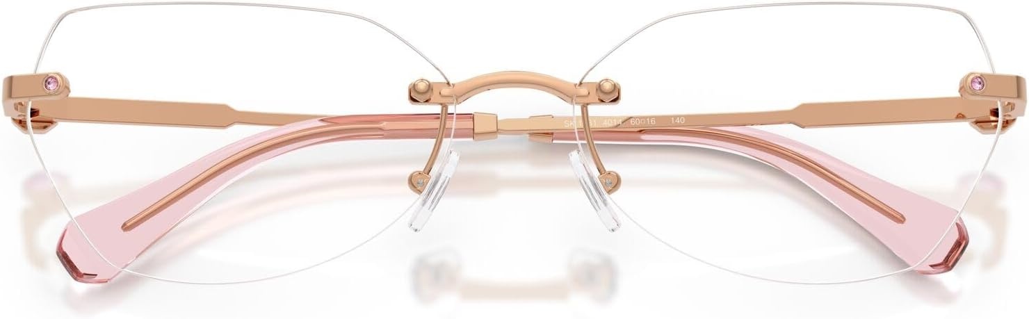 image:imageSwarovski womens Sk1031 Hexagonal Prescription Eyewear FramesRose GoldDemo Lens