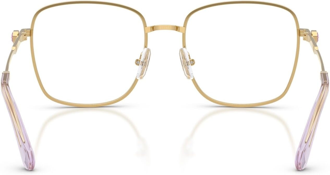 image:imageSwarovski womens Sk1036 Square Prescription Eyewear FramesGoldLight VioletDemo Lens