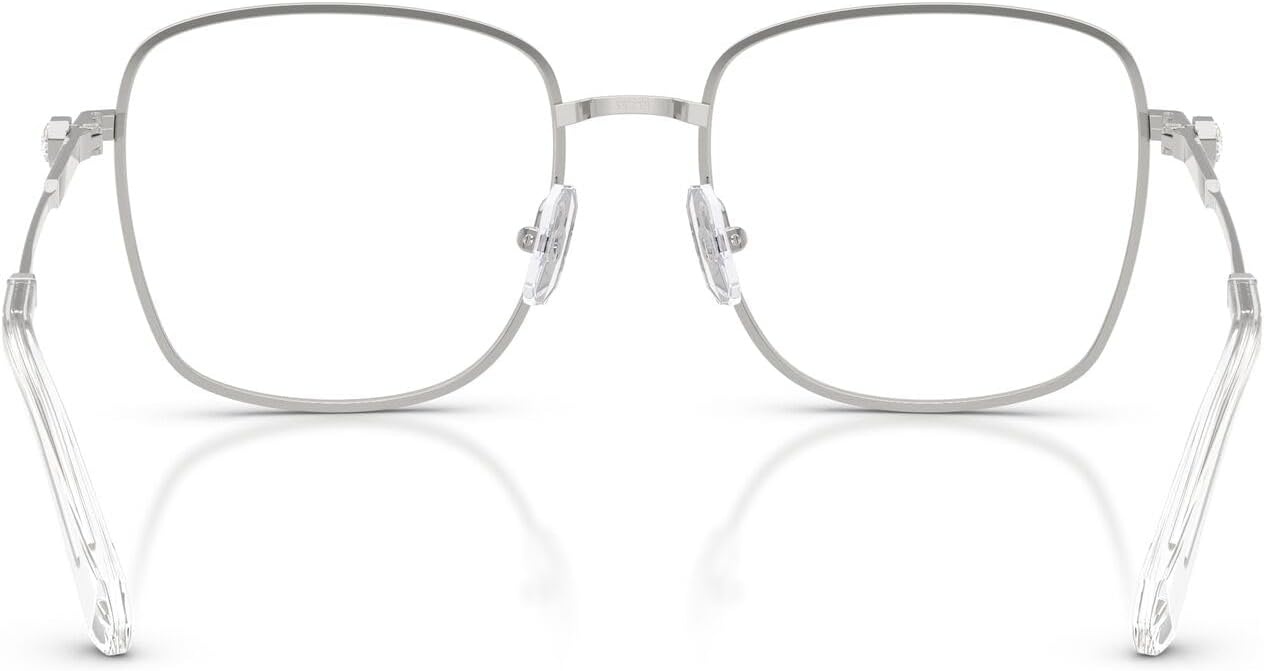 image:imageSwarovski womens Sk1036 Square Prescription Eyewear FramesSilverDemo Lens