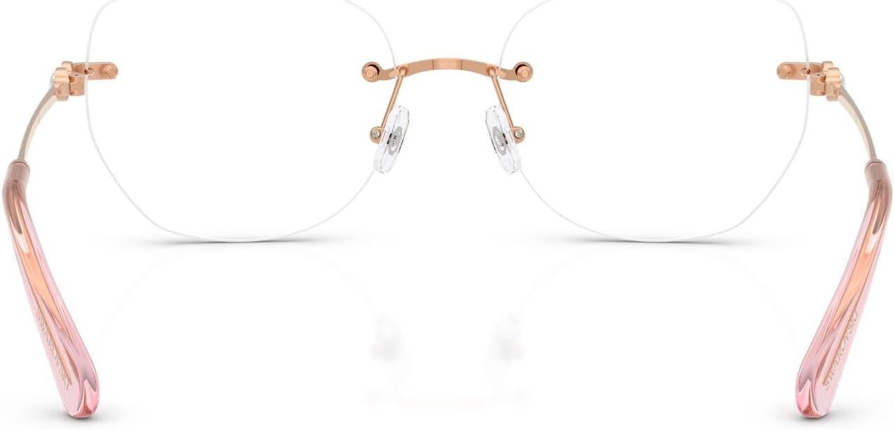 image:imageSwarovski womens Sk1038 Round Prescription Eyewear FramesRose GoldDemo Lens