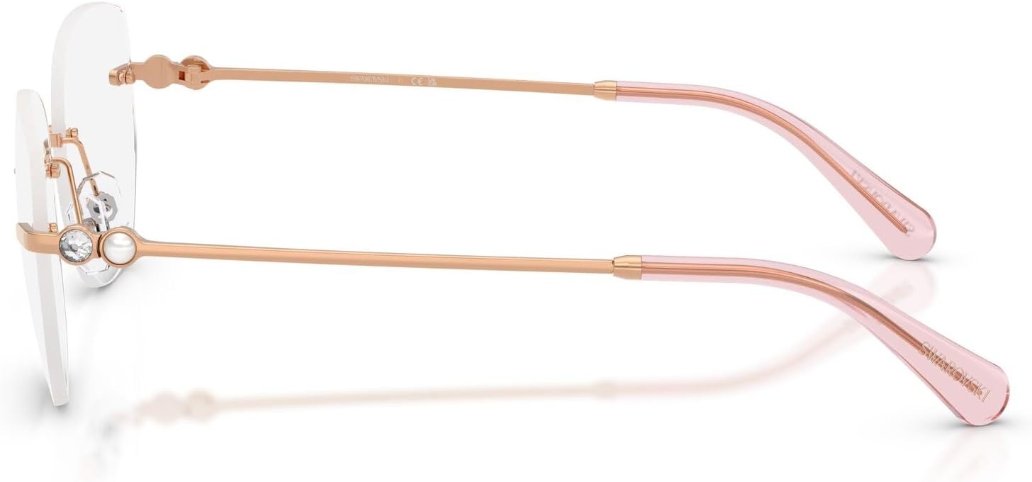 image:imageSwarovski womens Sk1038 Round Prescription Eyewear FramesRose GoldDemo Lens