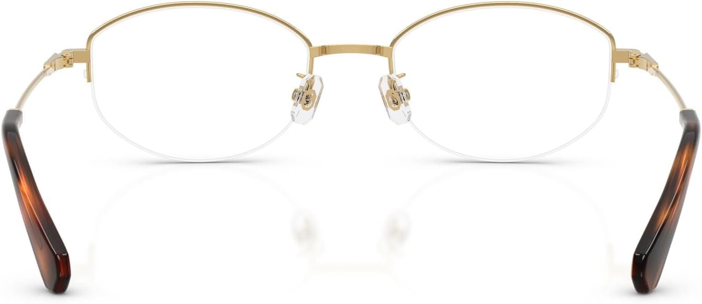 image:imageSwarovski womens Sk1039d Low Bridge Fit Oval Prescription Eyewear FramesGoldDemo Lens