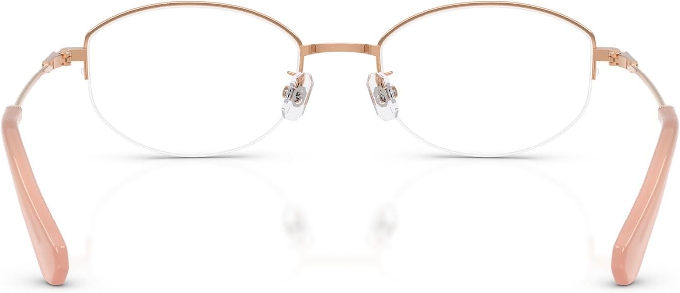 image:imageSwarovski womens Sk1039d Low Bridge Fit Oval Prescription Eyewear FramesRose GoldDemo Lens