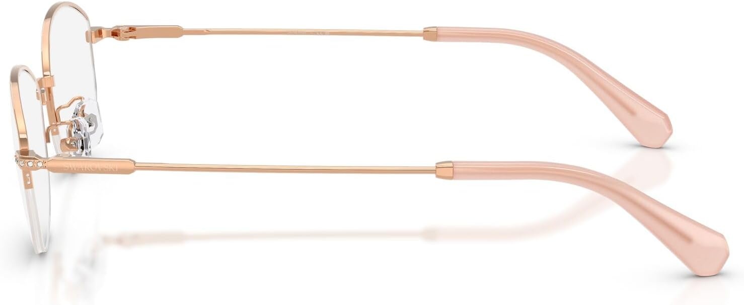 image:imageSwarovski womens Sk1039d Low Bridge Fit Oval Prescription Eyewear FramesRose GoldDemo Lens